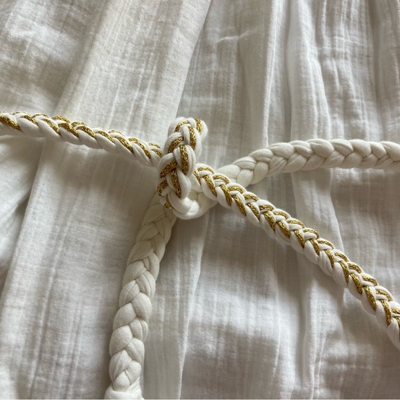 NWT Sezane Sacha 100% cotton White Maxi Dress size 36 - Picture 3 of 7